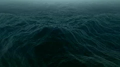 Sea waves storm dark