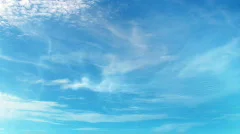 fullHD 3d blue sky with perfectly moving white clouds - timelapse
