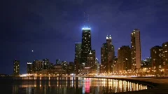 Chicago Skyline Nightfall