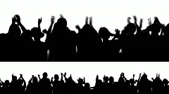 Cheering Crowd Silhouettes 1