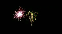 1080p loopable firework background animation / pyrotechnic / roman candle