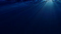 Underwater scene with sunrays (Loop)