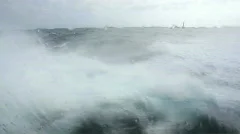 Rough sea from boat