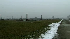 Auschwitz Birkenau Main Gate from distance