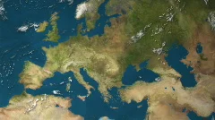 Earth Region Zoom to Europe