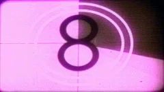 real faded magenta film academy countdown leader released HD