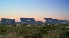 T/lapse Sunrise of Solar Farm