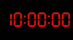Countdown clock red led