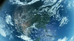 North America From Space. Day