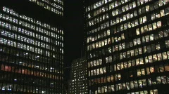 Skyscrapers at night. 