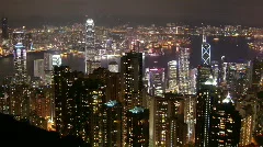 Hong Kong The Peak at Night TIme Lapse