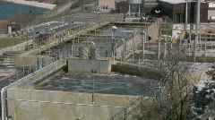 Sewage treatment plant  cleaning the city water