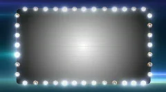 Blank Marquee Theater Background with Flashing Lights