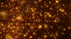 Light particles glittering in space