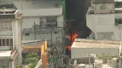 Bangkok Burns in Street Riots Terror Burning City Bomb Blast Fire Explosion