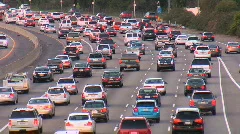 heavy rush hour traffic in Los Angeles