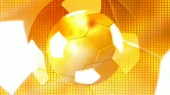 Gold Soccer Looping Animated Background 