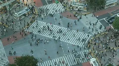 Time lapse Shibuya cross-walk