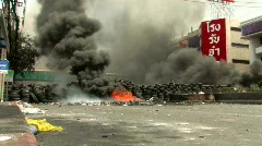 Bomb Blast Street Fire Urban Riot Terror Bomb BURNING Civil War Protest Bangkok 