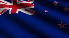 New Zealand flag close-up