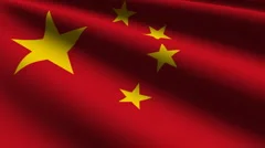 China flag close-up