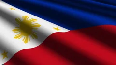 Philippines flag close up