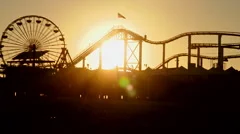 Amusement Park at Sunset - Clip 2