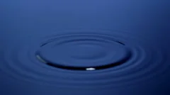 Blue water drops loop