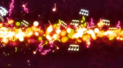 Music Streak Looping Animated Background