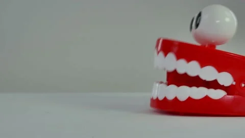 001 Crazy Teeth FrontView 10secs 24FPS 4K Stock Footage 139643955