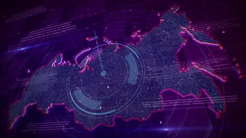 001 map Russia FullHD Stock Footage 147258142