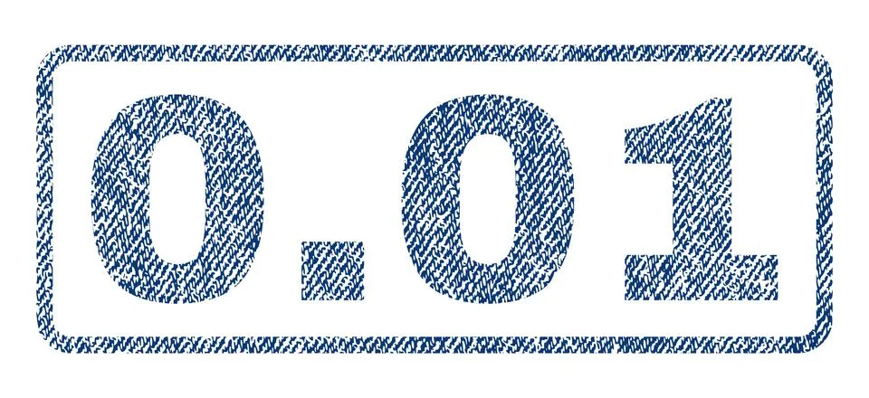 0.01 Textile Stamp Stock Illustration