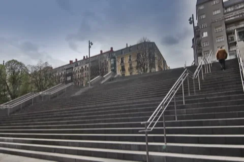 0010 Escaleras NTSC Video stock 4883918