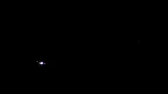 86 UFO (small bright light) intercepts Police Helicopter w Search Light