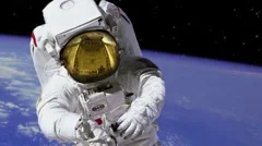 HD Astronaut on Spacewalk
