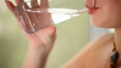 girl drinking clean water