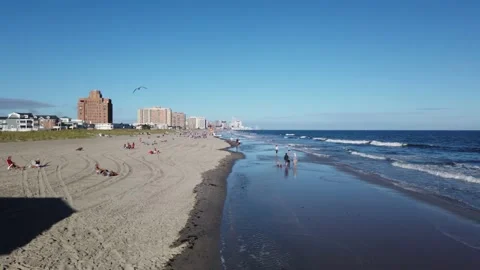 0013 623 Walking on Beach Stock Footage 142098535