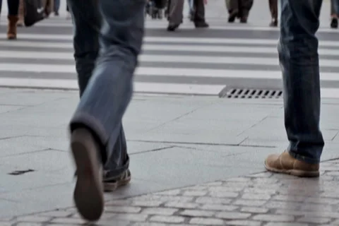 0019 Gente NTSC Video stock 4885368