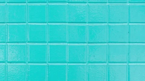 001_Turquoise mosaic tile wall pattern.mp4 Stock Footage 346974107