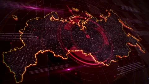 002 map Russia 4K Stock Footage 147258209