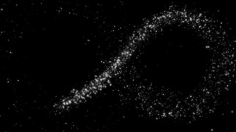 002 Particles Snow Trail Stock Footage 259503884