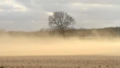 Soil erosion during a Dust storm