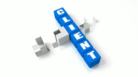 002.C.012ClientServiceV2Blue Video stock 12715282