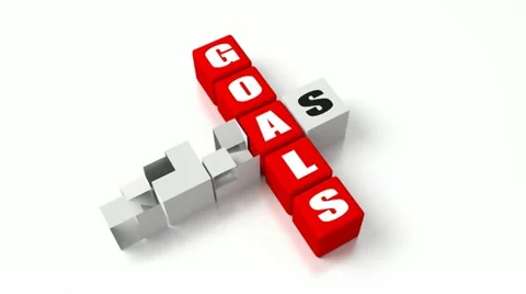 002.C.021GoalsIdeasv2Red Video stock 12758892