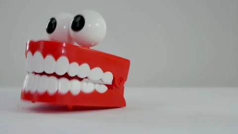 003 Crazy Teeth CloseUp 26secs 24FPS HD SLOMO Stock Footage 139644029