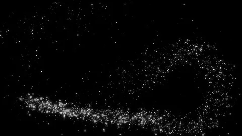 003 Particles Snow Trail Stock Footage 259503885