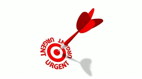 003.A.002UrgentV4Red Video stock 12714566