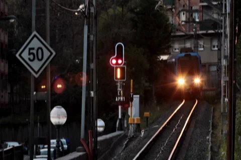 0032 Tren NTSC Video stock 5088528