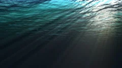 Looping underwater view of the ocean with looping sound (1 of  8)