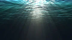 Looping underwater view of the ocean with looping sound (2 of  8)